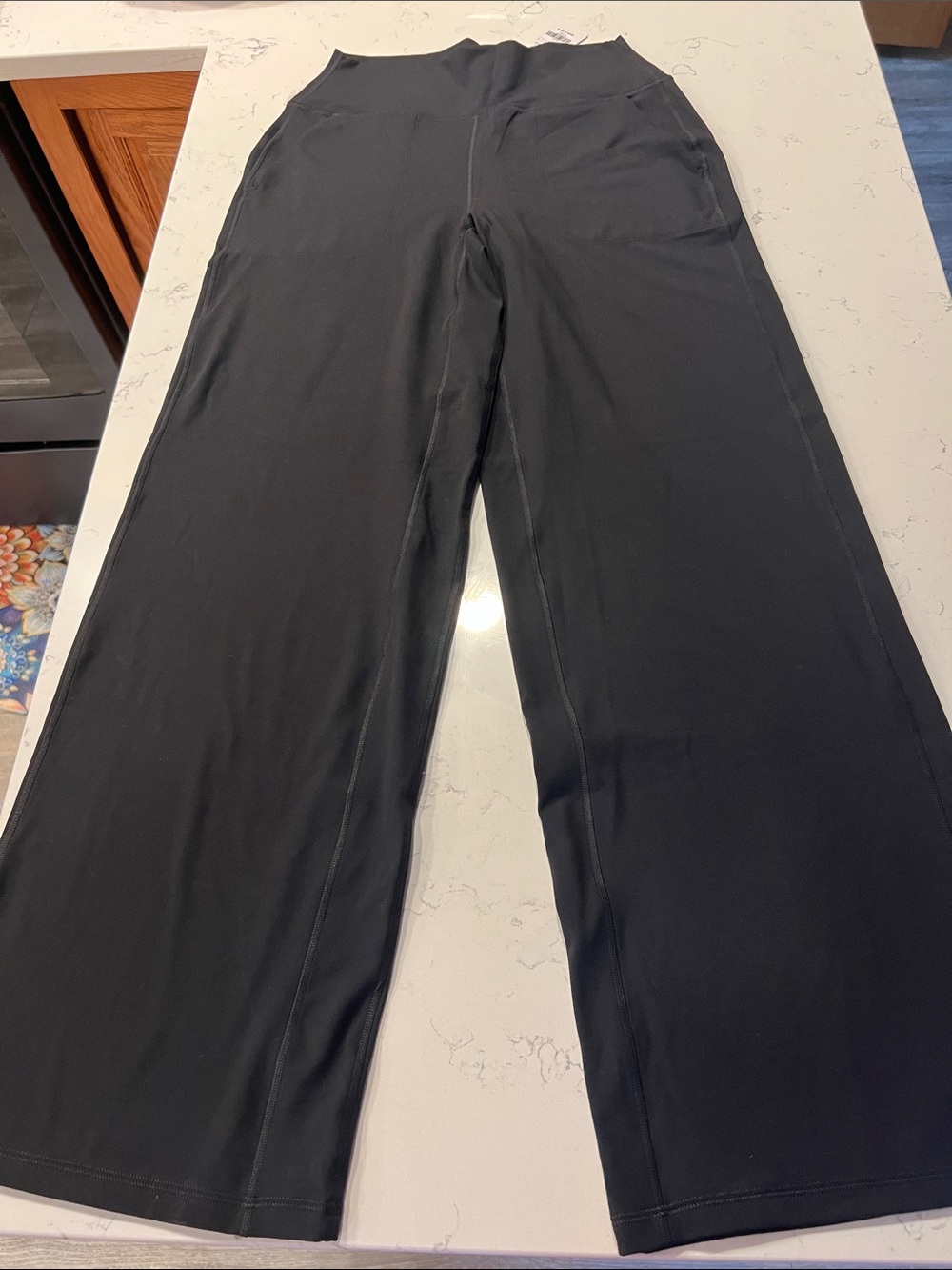 CRZ YOGA Wide Leg High-Rise Black Pants
